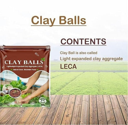 LECA Clay Balls (400gm) - Hydrotons Lightweight Expanded Clay