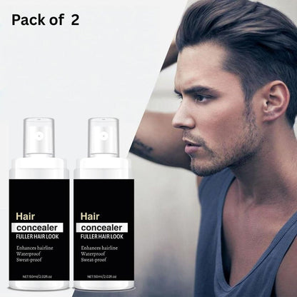 Hair Concealer | Waterproof & Sweat-Proof Powder for Fuller Hair Look (Pack of 2)