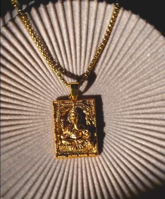 Golden Blessings Ganesha Locket