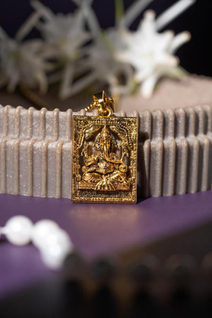 Golden Blessings Ganesha Locket