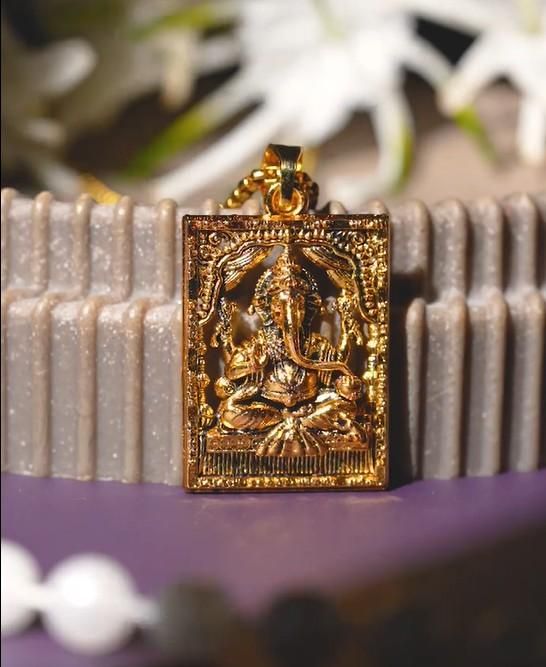 Golden Blessings Ganesha Locket
