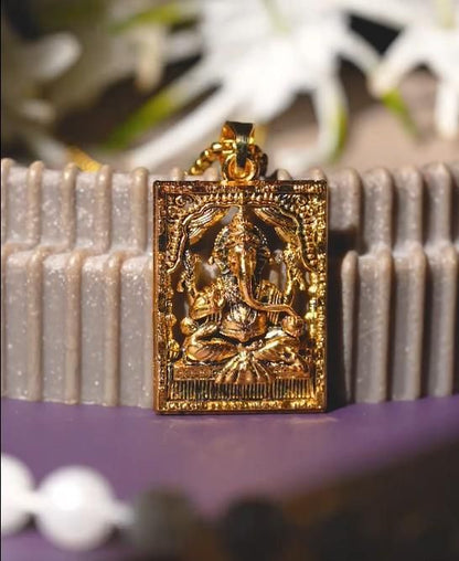 Golden Blessings Ganesha Locket