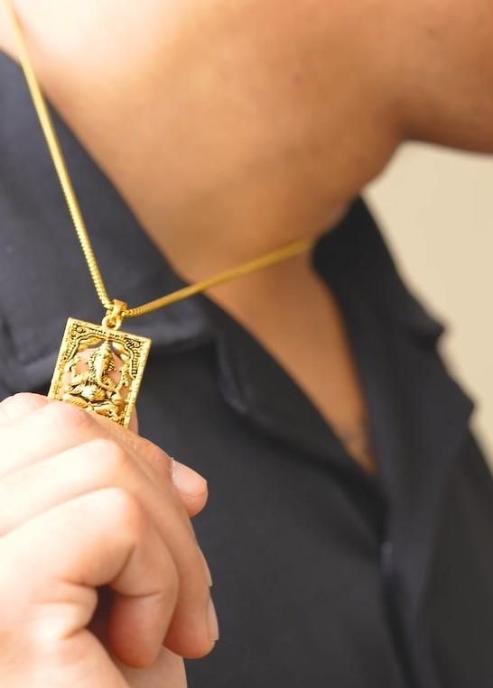 Golden Blessings Ganesha Locket